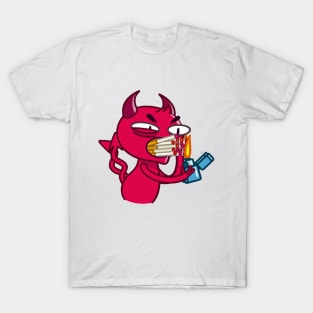 Red Devil smokes a lot T-Shirt